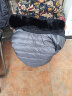 南极人中老年人羽绒服男装爸爸加厚中长款脱卸内胆大码宽松外套冬季衣服 黑色 5XL(建议200-220斤) 实拍图