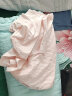 朴源 哺乳吊带背心式免穿文胸夏季薄款夜间喂奶纯棉上衣孕妇产后打底衫 T611短袖式粉色 3XL（130-150） 晒单实拍图
