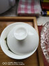 陶立方 德化玉瓷盖碗陶瓷茶具三才碗家居自用白瓷茶碗功夫茶具泡茶杯 玉瓷盖碗 实拍图