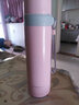 富光保温杯 304不锈钢学生大容量水杯保暖杯 男女子弹头便携真空水杯子带便携提绳 粉色500ML 实拍图