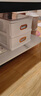 桌上收纳盒小抽屉式办公室多层收纳箱透明茶色化妆品整理置物架 大号雅致白【二层】 实拍图