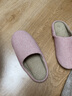 merdor日式家居棉拖鞋女秋冬季情侣软底室内静音卧室木地板居家防滑 蓝色 XL适合43-44 实拍图