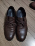 奥康（Aokang）男鞋牛皮皮鞋男士商务正装圆头系带低帮鞋子 棕色（偏大一码） 39 实拍图