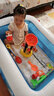 诺澳 充气泳池大号儿童游泳池家用室内小孩戏水池海洋球池大人泳池 120*90*36cm泡底二环-标准 实拍图