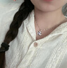 聚福品三生三世银项链女心形锁骨链生日礼品520情人节礼物送女友送老婆 配水波链+闪欧链—JD多仓发货 实拍图