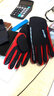 欧鹿雅顿手套男秋冬韩版保暖加绒加厚防风骑车触屏开车防滑防水男士手套 黑+红 均码弹力大 实拍图