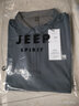 JEEP SPIRIT吉普短袖T恤男polo半袖新款男士夏季t恤衫商务休闲翻领上衣体恤纯 T118 深灰 L (110-125斤) 实拍图