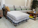 菲梵阁沙发垫套装防滑布艺定制实木组合皮沙发套罩盖布巾四季通用坐垫子 梦娜斯-灰色 45×45cm抱枕套（含芯）一片 实拍图