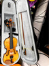 克莉丝蒂娜（Christina）小提琴专业考级演奏儿童初学者手工成人学生小提琴送琴盒琴弦肩托 V04新款亮光 1/4身高120cm以上 实拍图