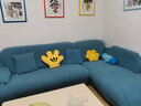 帕布（pabu）沙发套罩全包加厚玉米粒沙发套子全罩布艺皮沙发通用防滑保护罩 西湖蓝 四人（适用235-300cm长度）单件 实拍图
