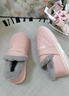 洁丽雅防水棉拖鞋女秋冬季2025新款全包跟室内居家保暖加绒皮棉鞋男外穿 粉色【推荐款】 36-37 (适合35-36码) 实拍图