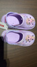 迪士尼（Disney）儿童洞洞鞋女童夏防滑凉鞋居家休闲宝宝拖鞋 F1135浅紫 190mm  实拍图