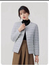 雅鹿羽绒服女轻薄短上衣2025秋冬季新款女士轻便外穿内胆保暖羽绒外套 浅灰色 2XL 【125-140斤】 实拍图