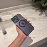 韵宁 适用iPhone17promax手机壳新款苹果15手机保护壳超薄透明磁吸全包防摔镜头膜一体防尘网硬壳轻奢 【磁吸石墨黑+镜头膜+防尘网】全包 iphone 14 plus 实拍图