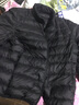 雅鹿反季轻薄羽绒女短款新款立领秋羽绒90白鸭绒ap 黑色 3XL/180 实拍图