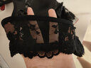 法国KJ 【厚薄可选】前扣聚拢无钢圈交叉美背文胸内衣女士防下垂胸罩套装 黑色套装 34/75B 实拍图