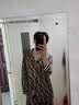 裴珂黛克（pinkdackeb）双ff冰丝情侣睡衣女春夏长袖时尚洋气男士家居服薄款套装 卡其色 男XXL码(130-160斤) 实拍图