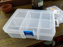易之力 零件盒 塑料盒 工具箱收纳箱电子元件盒工具盒组合式螺丝盒收纳盒 A型  10格（小号） 实拍图