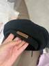 慕雪辞春季毛呢贝雷帽时尚英伦风画家帽子复古百搭显脸小蓓蕾帽男女 黑色 55-59cm头围可调节 实拍图