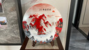 乾雅堂【景德镇手工】陶瓷器鸿运当头挂盘子瓷盘赏盘客厅玄关摆盘装饰品 鸿运当头挂盘小号+龙头支架+锦盒 实拍图