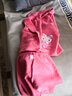 Hello Kitty女童睡衣纯棉大童套装夹棉秋冬居家加厚保暖宝宝儿童家居服 3层夹棉A西瓜红513084 140CM适合135-145 实拍图