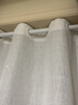 家菲（jiafei） 【伸缩杆+纱帘】透光不透人纱帘窗帘免打孔易安装伸缩杆卧室飘窗 加厚麻纱--白色-带杆 (墙宽1.1-1.6米)(高1.5米2片) 实拍图