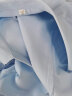 佐马仕长袖衬衫女新款女士职业装商务正装纯色修身工装白衬衣酒店工作服 纯蓝色（V） 38/XL 实拍图