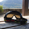 POLISI  骑行眼镜护目镜男士摩托车风镜女电动车防风沙眼镜机车防护眼镜 黑框水银片210 实拍图