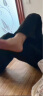 卡度顿 裤子男夏季宽松直筒西裤韩版潮流ins垂感休闲裤百搭港风春秋男裤 黑色 XL 实拍图