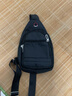 畅印 牛津布小胸包男士单肩斜挎包户外出行运动休闲小挎包 黑色 实拍图