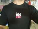 Lee舒适版型经典logo印花男女同款休闲短袖T恤潮流LUT0054714LE 黑色（尺码偏大，拍小一码） XL 实拍图
