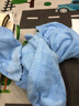 斜月三星（XIEYUESANXING）  珊瑚绒【1毛巾+1浴巾】套装 家用柔软吸水毛巾浴巾两件套 花边珊瑚绒（浅蓝） 1毛巾+1浴巾 实拍图