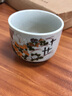 言和堂 茶杯玻璃杯过滤家用带盖带把茶水分离泡茶杯男女透明花茶杯水杯 瑞鹤玻璃过滤杯-白 逗号恒温垫 实拍图