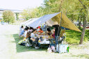 Suncojia 天幕杆子 帐篷门厅杆 支撑杆 露营帐篷天幕配件 2.4米*2根 实拍图