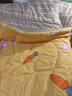 草木犀秋冬厚款夹棉睡袋成人睡袋便携式中大童室内防踢被办公室午休睡袋 厚款100*225cm黄萝卜+卡其条纹 实拍图