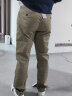 TOMMY HILFIGER【轻弹感】男商务通勤弹力斜纹修身直筒西裤长裤休闲裤J1764 深卡其260 -修身版-拍大一码 32 (2.5尺) 实拍图