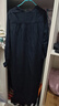 无印良品（MUJI）女式 木棉混双层纱织长袖连衣裙长裙裙子衬衫裙 BC2IOC4S 黑色 XL 165/92A 实拍图