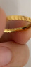 六福珠宝足金光面鱼鳞黄金戒指实心闭口戒计价B01TBGR0035 12号-约2.17克 实拍图