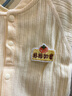 婧麒（JOYNCLEON）新生婴儿衣服春秋连体纯棉亲肤内穿套装新生儿外出抱衣爬服夏 提花黄柿柿如意连体衣 66cm 实拍图