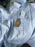 啄木鸟（TUCANO）衬衫男士竹纤维短袖衬衣商务正装休闲时尚纯色百搭男装 浅蓝 4XL 实拍图
