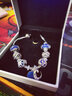 ATHENAIE阿斯娜星空蓝流星芒星串饰925银珠子搭项链吊坠DIY手链串珠配饰 实拍图