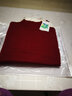 诺元祥毛衣女含羊毛针织衫厚款半高领打底衫套头毛衣秋冬季新款女装 2酒红色厚款 L/165 实拍图