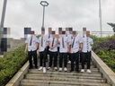 南笙范dk制服高中男女刺绣白衬衫短袖毕业照领带班服学生团体jk学院风 Q28衬衫【含领带】 M （适合90-115斤） 实拍图