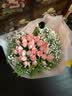来一客鲜花速递粉玫瑰花束送女友老婆表白生日全国同城配送 33朵粉玫瑰花束小熊款 实拍图