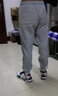 舍纯秋冬季灰色裤子男韩版潮流宽松百搭休闲长裤港风运动加绒加厚束脚裤 灰色加绒 2XL 实拍图