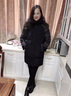 芙琦莱 中老年女装冬装棉服胖妈妈2025加肥加大保暖中长款外套中年棉衣 黑色【高品质棉衣】 /赠送运费险 XL 【建议106斤以下】 实拍图