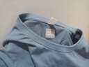 真维斯（JEANSWEST）夏季新款纯色短袖青少年学生打底上衣简约风宽松休闲百搭情侣装 牛仔蓝色 3XL 实拍图