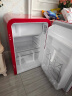 哈士奇HCK107升圆弧复古冰箱冷冻冷藏单门宿舍家用办公室小型保鲜节能低噪嵌入式超薄冰箱 BC-130RDC 107L|樱桃红|高颜小冰箱 实拍图