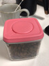 安扣宝宝零食盒水果盒辅食米粉盒奶粉盒便携外出带锁扣密封罐 迷你樱花粉320ml（带儿童锁） 实拍图
