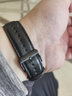 佩伊适用华为手环B7苍穹灰表带智能运动B6 B3商务青春版男女B5手环针扣款时尚快拆真皮牛皮表链 B5真皮表带-黑色扣【韵律黑】 B5手环适用 实拍图